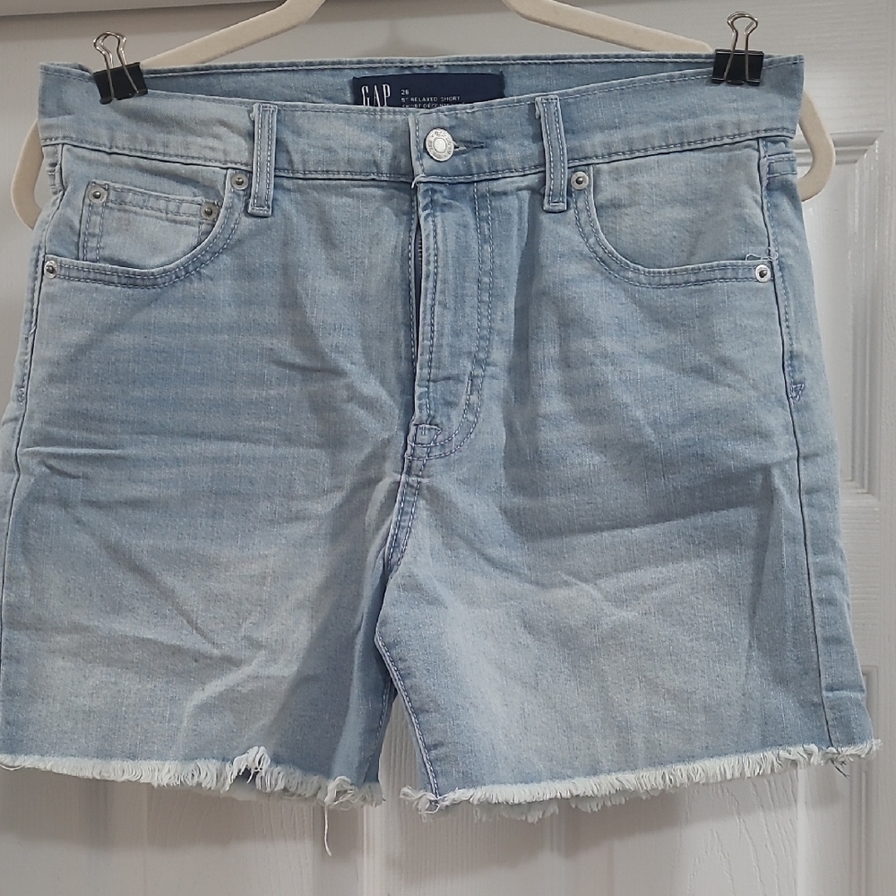 GAP Faded Blue Jean Shorts Women